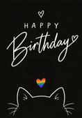 Load image into Gallery viewer, Birthdays - Personalised Card — with punch holes
