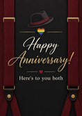 Load image into Gallery viewer, Anniversary - Personalised Card — with punch holes
