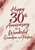 Load image into Gallery viewer, Anniversary - Personalised Card — with punch holes
