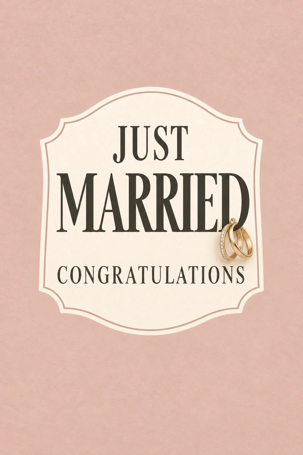 Weddings - Personalised Card — with punch holes