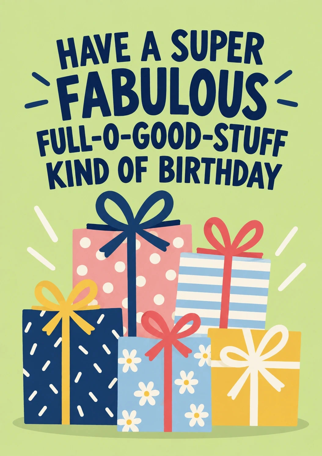 Birthdays - Personalised Card — with punch holes