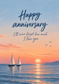 Load image into Gallery viewer, Anniversary - Personalised Card — with punch holes
