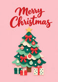 Load image into Gallery viewer, Christmas - Personalised Card — with punch holes
