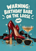 Load image into Gallery viewer, Birthdays - Personalised Card — with punch holes
