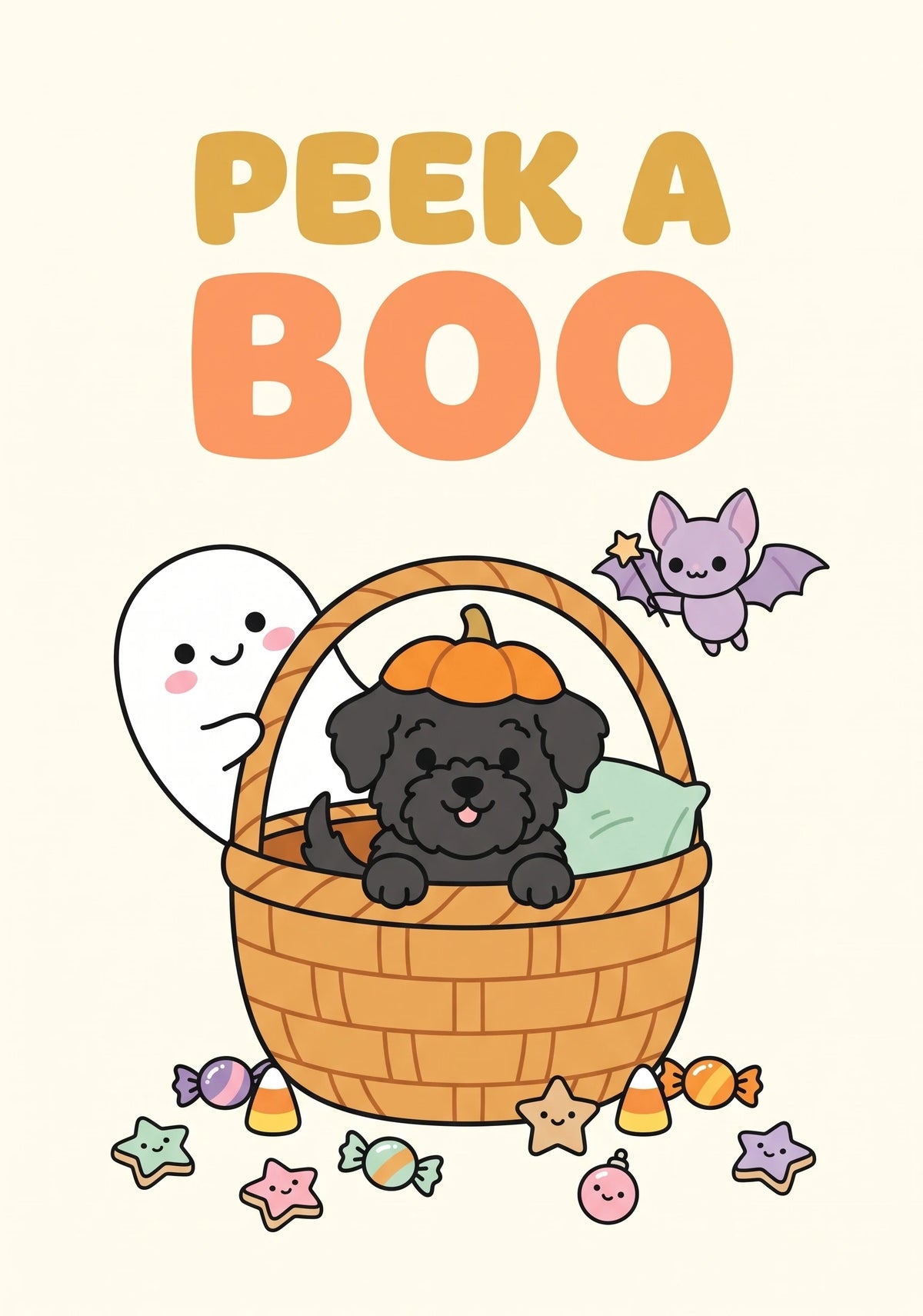 Halloween - Personalised Card — with punch holes