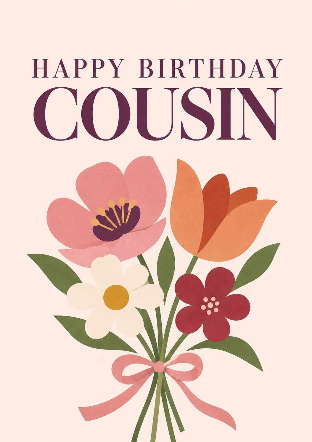 Birthdays - Personalised Card — with punch holes