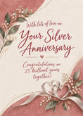 Load image into Gallery viewer, Anniversary - Personalised Card — with punch holes
