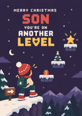 Load image into Gallery viewer, Christmas - Personalised Card — with punch holes
