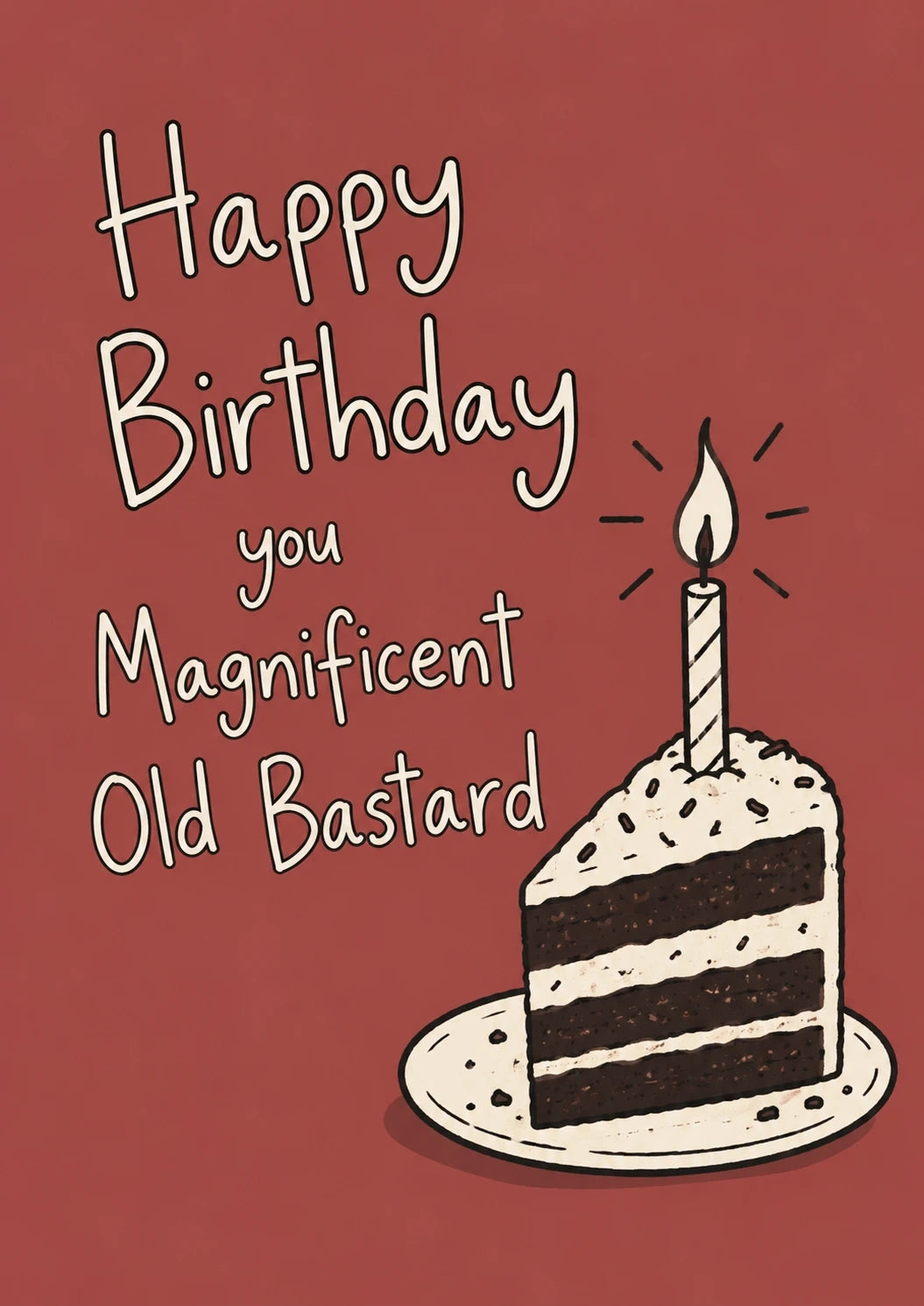 Birthdays - Personalised Card — with punch holes