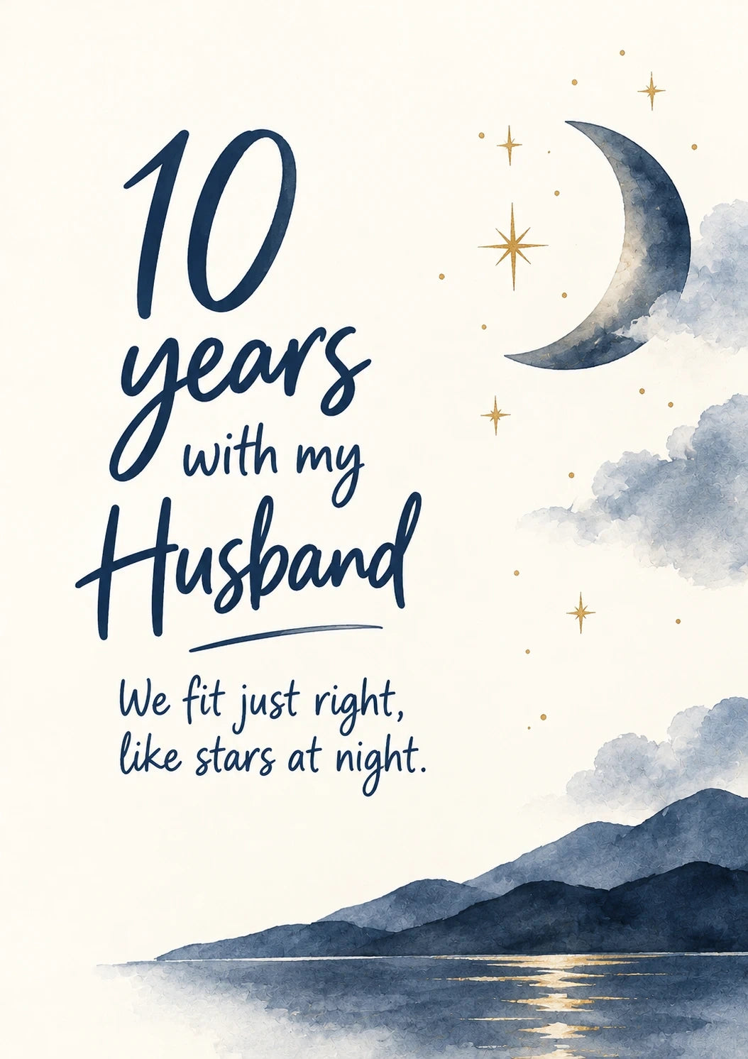 Anniversary - Personalised Card — with punch holes