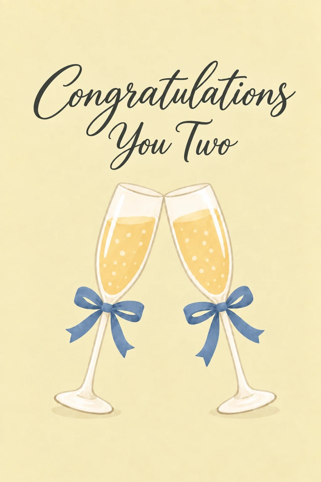 Weddings - Personalised Card — with punch holes