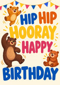 Load image into Gallery viewer, Birthdays - Personalised Card — with punch holes
