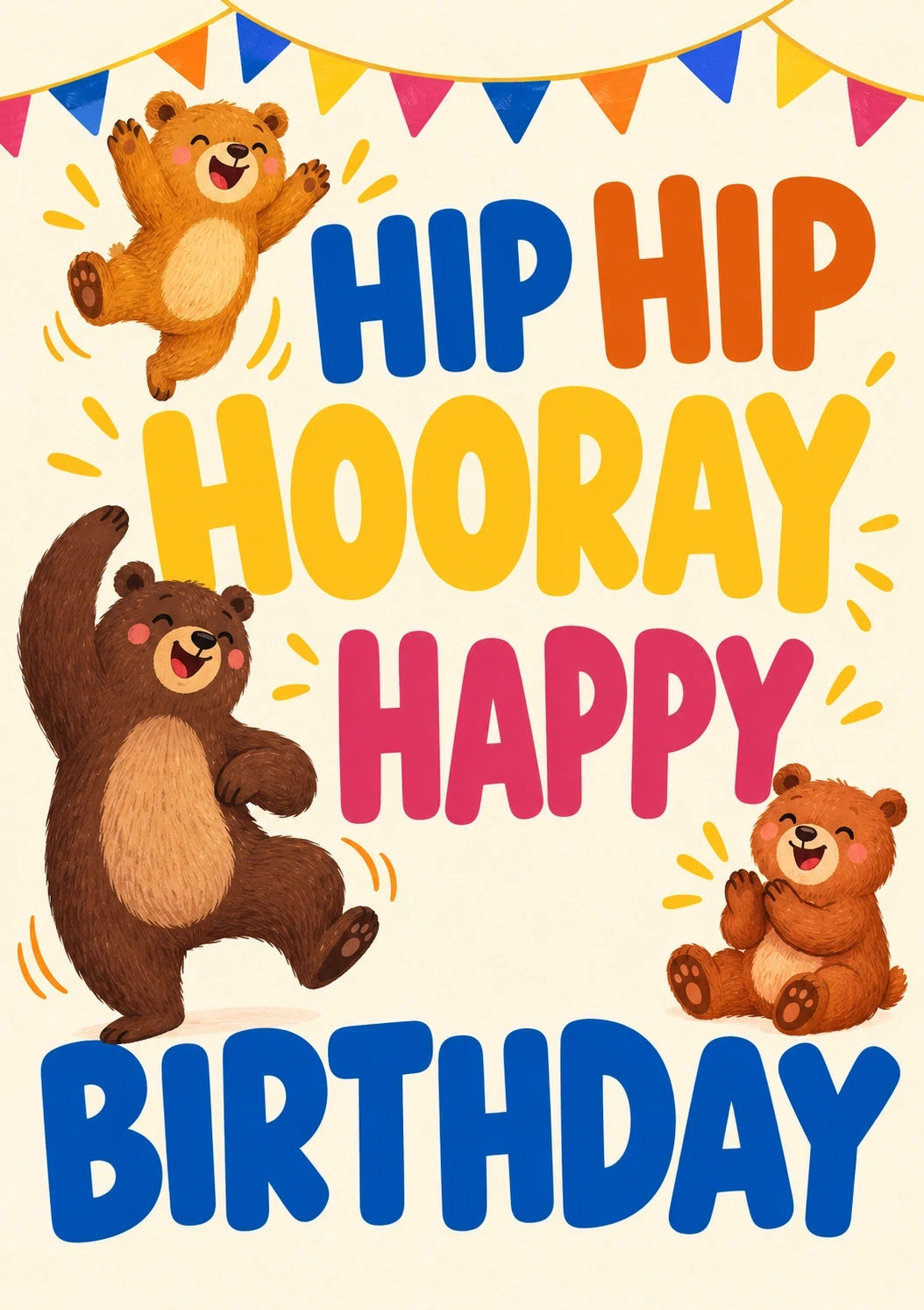 Birthdays - Personalised Card — with punch holes