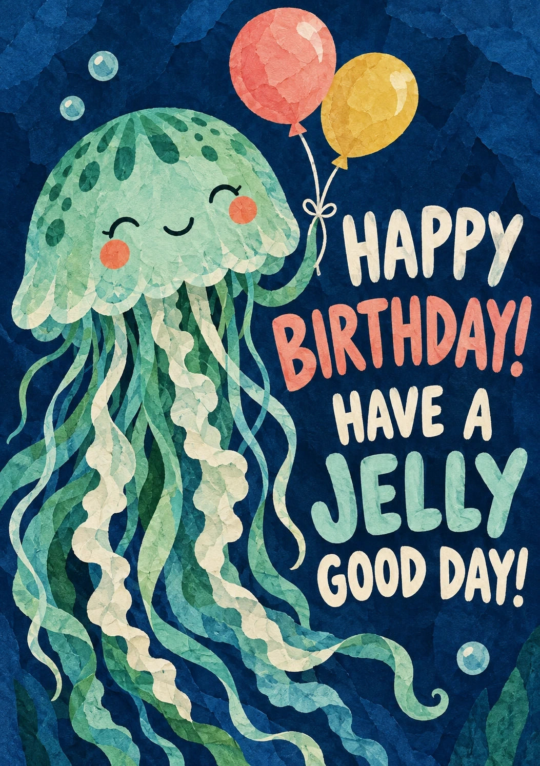 Birthdays - Personalised Card — with punch holes