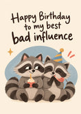 Load image into Gallery viewer, Birthdays - Personalised Card — with punch holes
