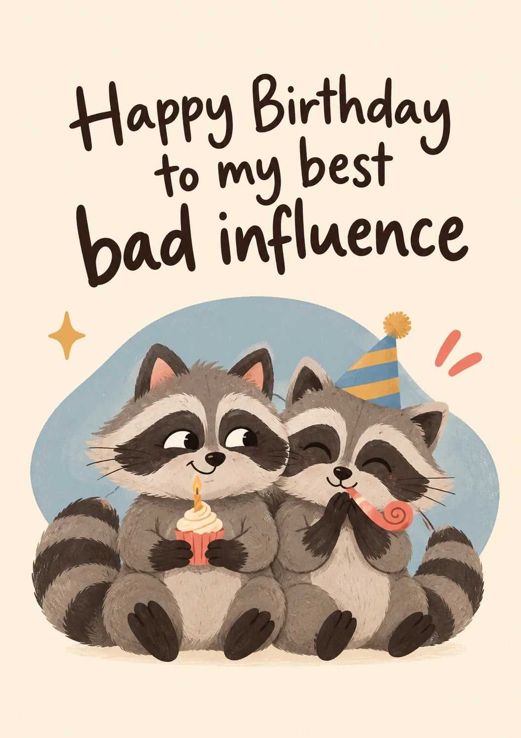 Birthdays - Personalised Card — with punch holes