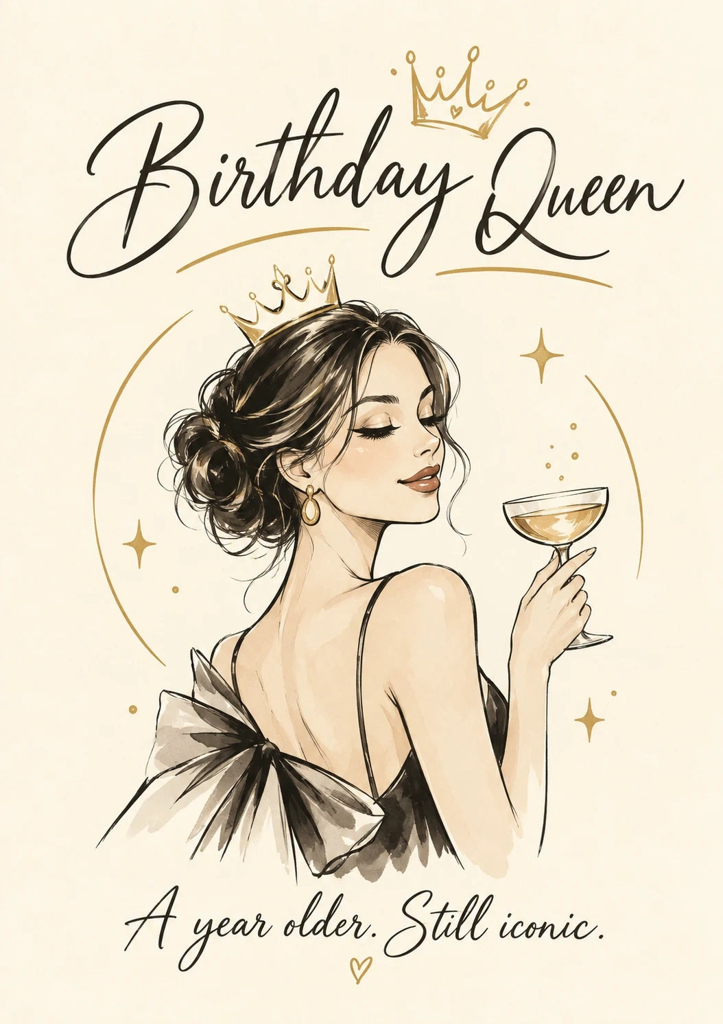 Birthdays - Personalised Card — with punch holes