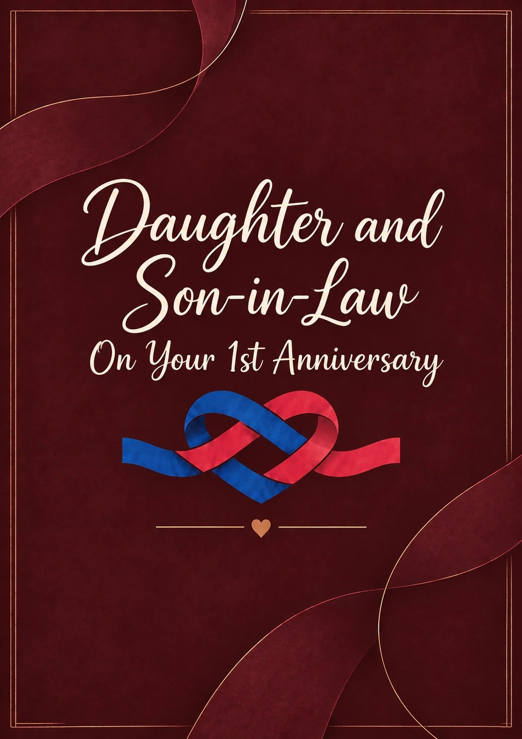 Anniversary - Personalised Card — with punch holes