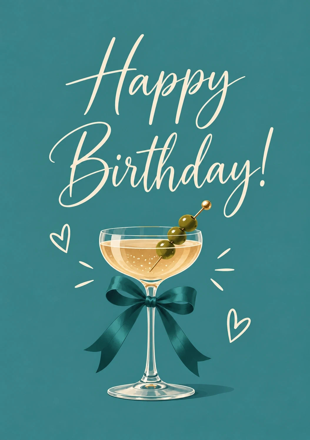 Birthdays - Personalised Card — with punch holes
