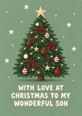 Load image into Gallery viewer, Christmas - Personalised Card — with punch holes
