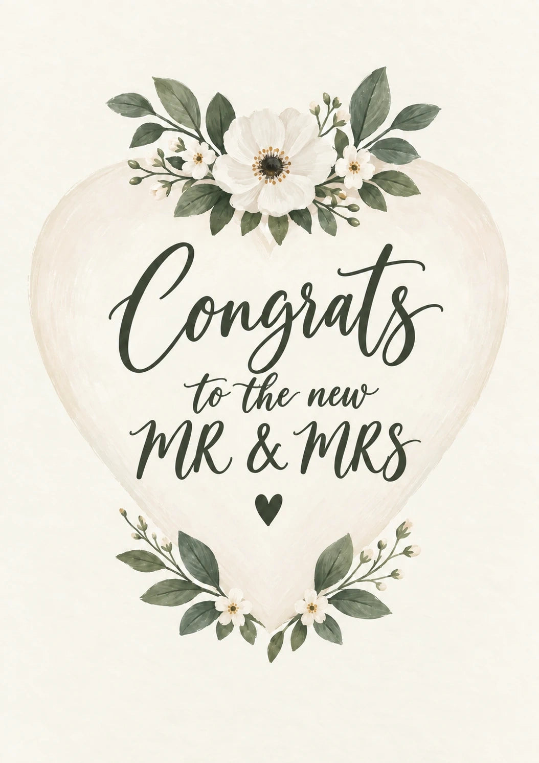 Weddings - Personalised Card — with punch holes