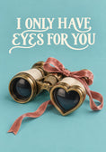Load image into Gallery viewer, Funny I Only Have Eyes for You Valentine's Day Card for Fiancee
