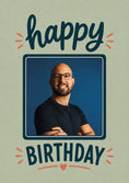 Load image into Gallery viewer, Birthdays - Personalised Card — with punch holes

