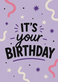 Load image into Gallery viewer, Birthdays - Personalised Card — with punch holes
