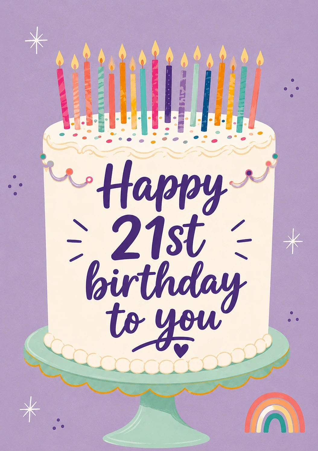 Birthdays - Personalised Card — with punch holes