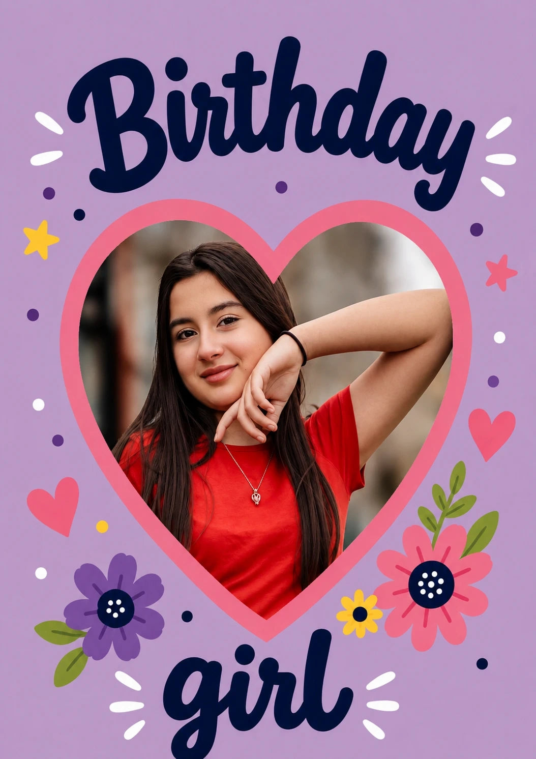 Birthdays - Personalised Card — with punch holes