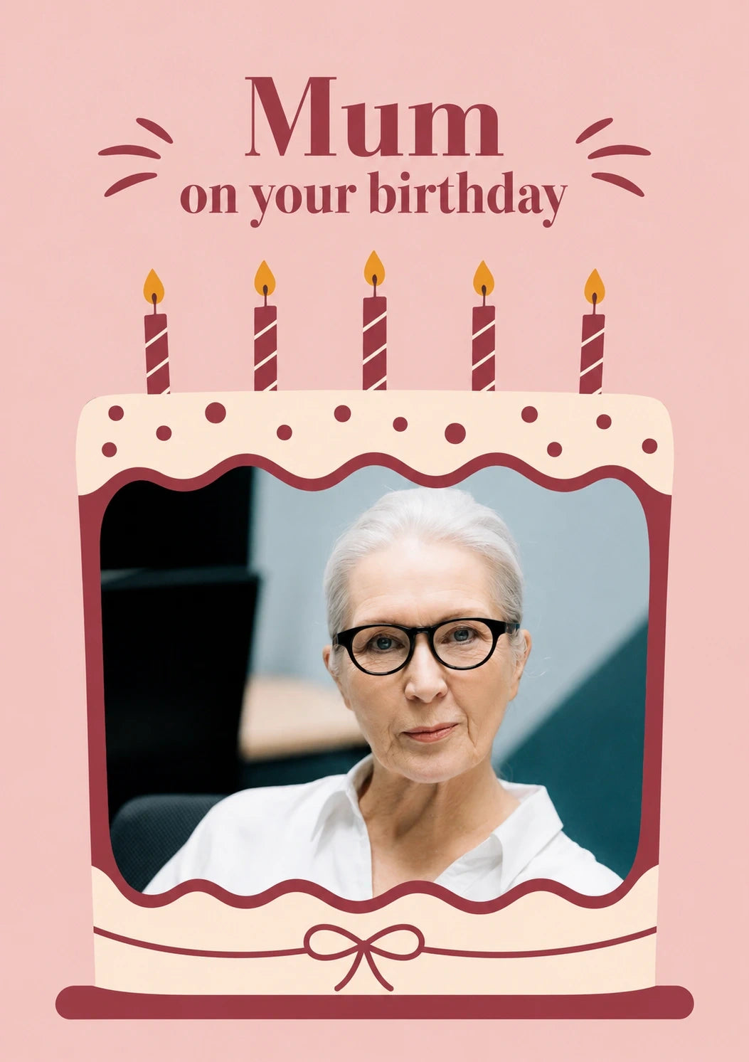 Birthdays - Personalised Card — with punch holes