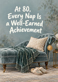 Load image into Gallery viewer, Funny Nap Achievement Chaise Lounge 80th Birthday Card
