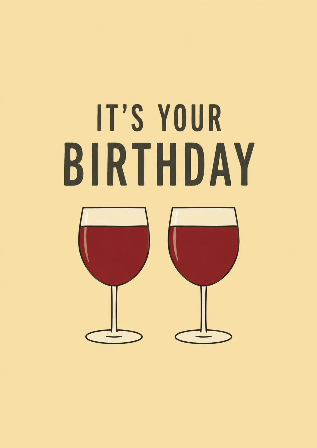 Birthdays - Personalised Card — with punch holes