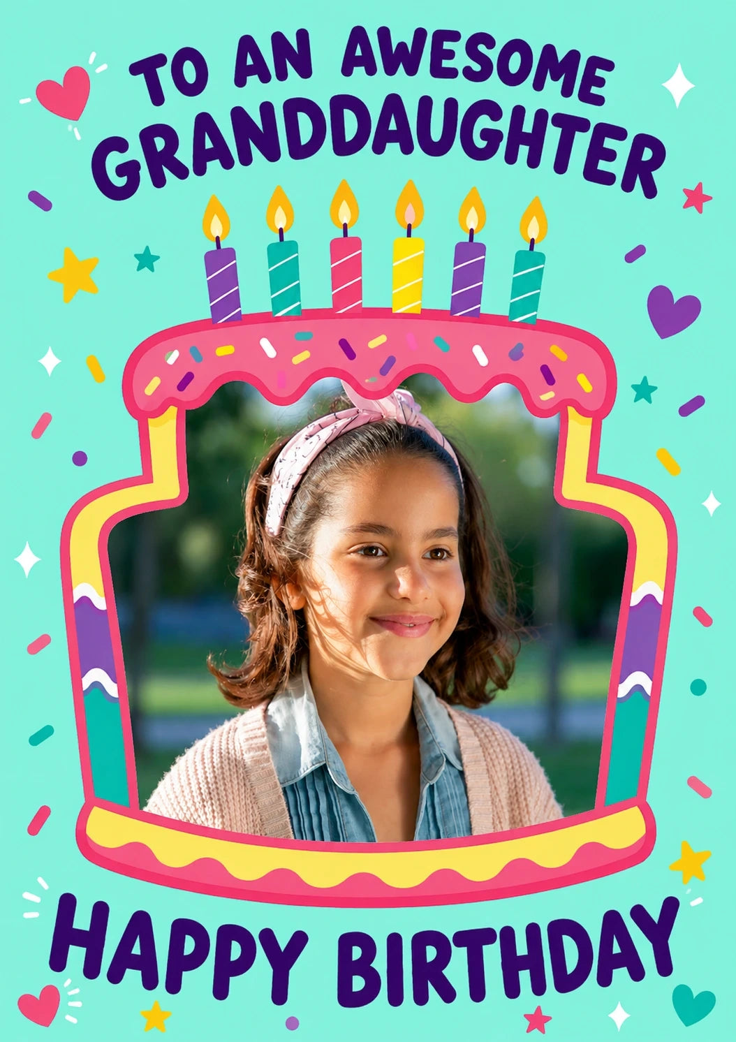 Birthdays - Personalised Card — with punch holes