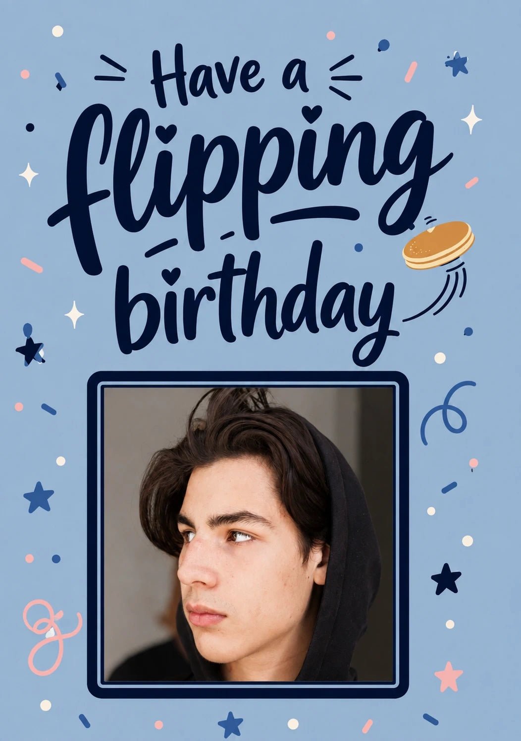 Birthdays - Personalised Card — with punch holes