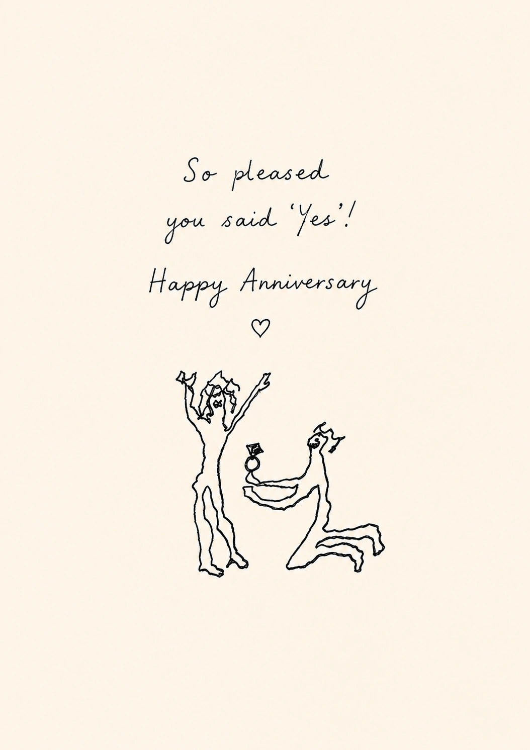 Anniversary - Personalised Card — with punch holes