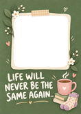 Load image into Gallery viewer, Funny Life Will Never Be The Same Photo Upload New Baby Card for Sister
