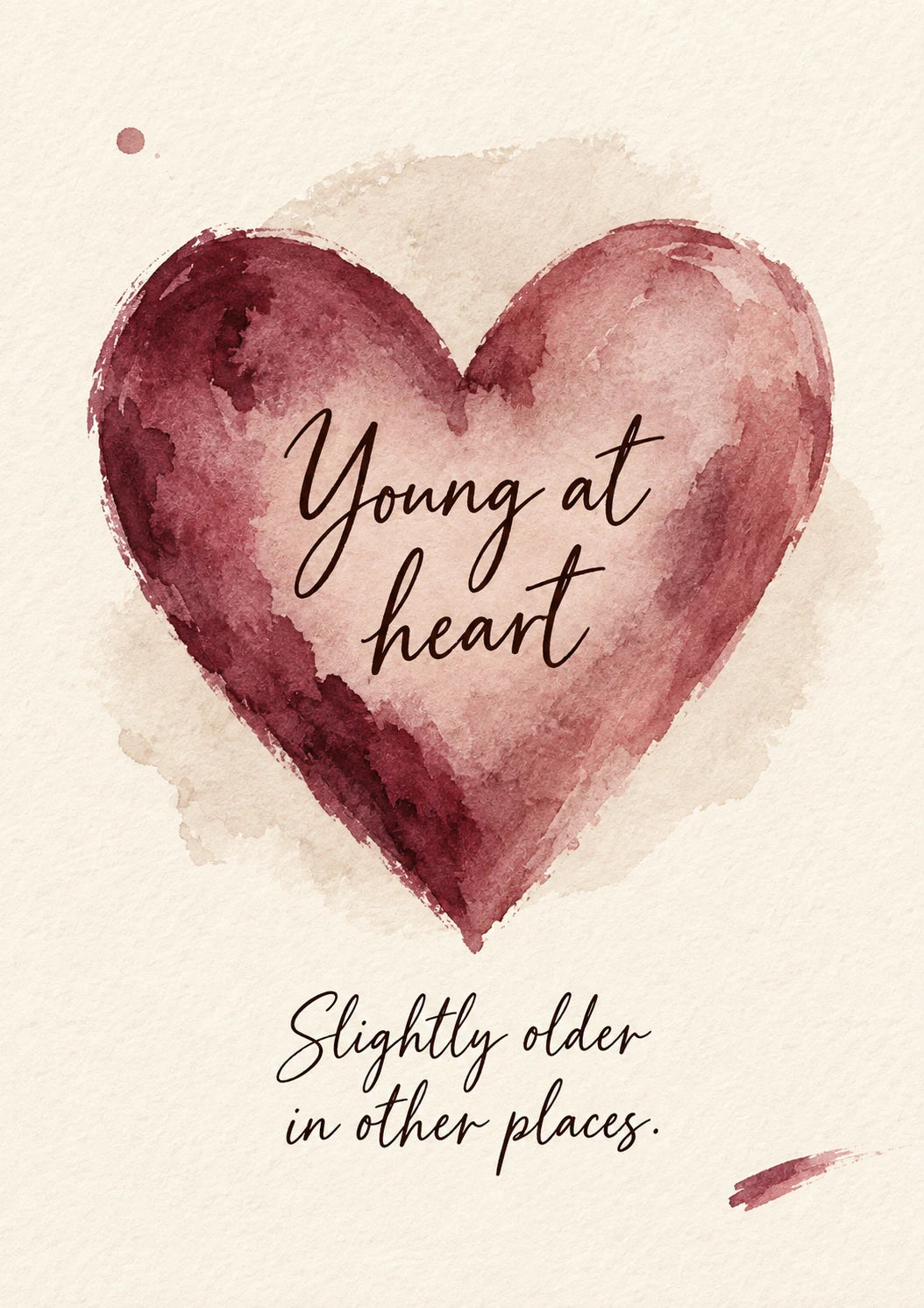 Funny Young at Heart Sister in Law Birthday Card for Her