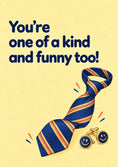 Load image into Gallery viewer, Funny One of a Kind Striped Tie Verse Husband Anniversary Card for Husband
