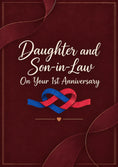 Load image into Gallery viewer, Intertwined Ribbon Heart 1st Anniversary Card for Her
