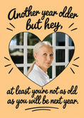 Load image into Gallery viewer, Funny At Least You're Not as Old Photo Upload Birthday Card
