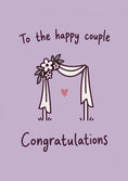 Load image into Gallery viewer, Floral Arch Heart Congratulations Wedding Card
