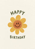 Load image into Gallery viewer, Smiley Sunflower Happy Birthday Card for Her
