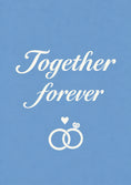 Load image into Gallery viewer, Together Forever Interlinked Rings Wedding Card
