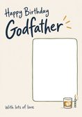 Load image into Gallery viewer, Happy Birthday Godfather Photo Upload Birthday Card for Him
