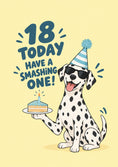 Load image into Gallery viewer, Funny Cool Dalmatian Dog 18th Birthday Card

