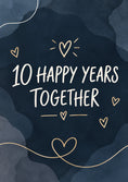 Load image into Gallery viewer, 10 Happy Years Together 10th Anniversary Card for Her
