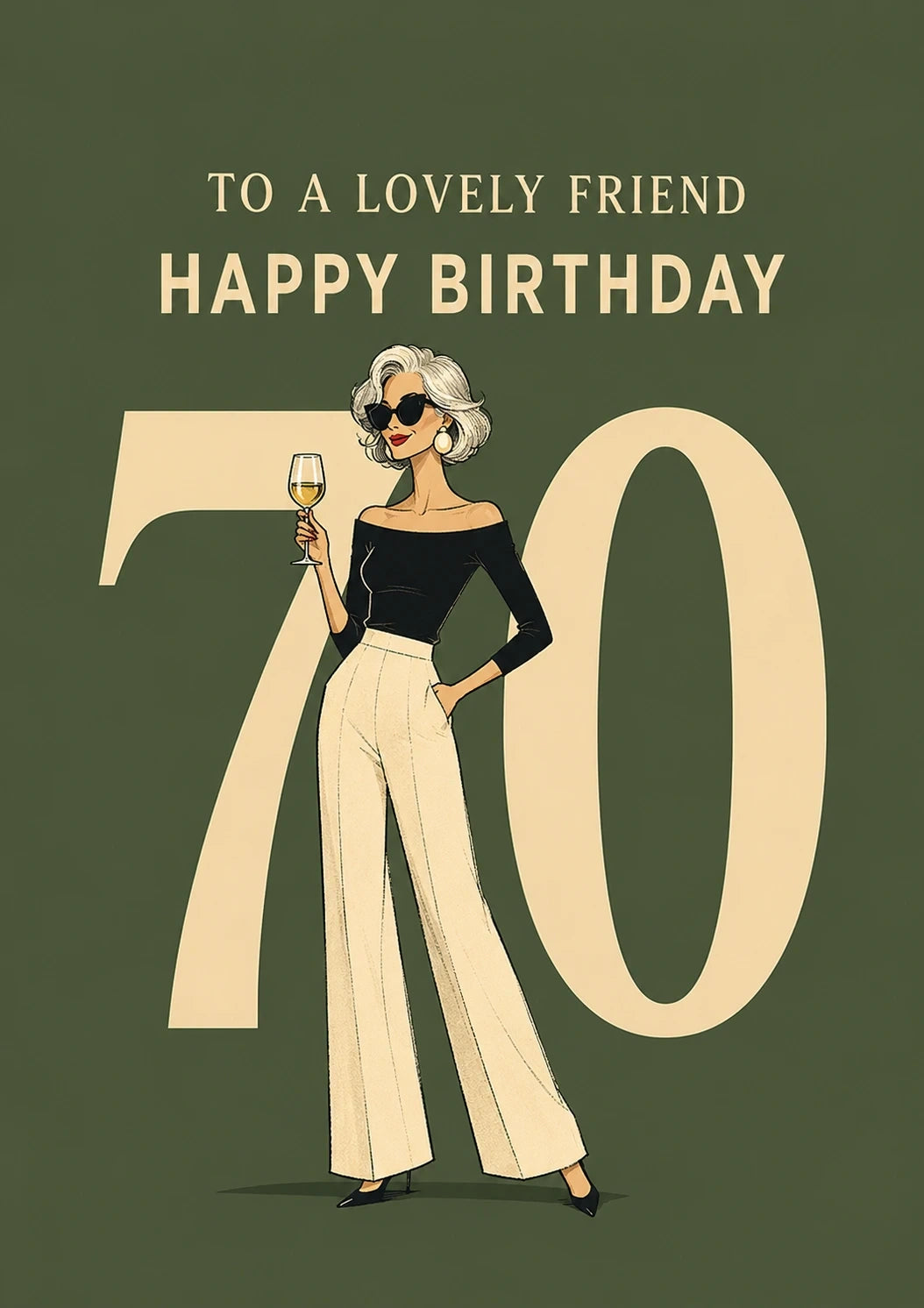 Birthdays - Personalised Card — with punch holes