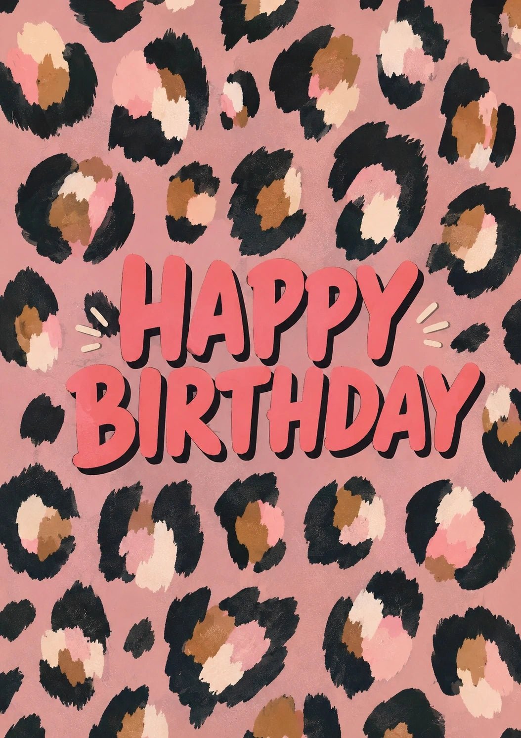 Birthdays - Personalised Card — with punch holes