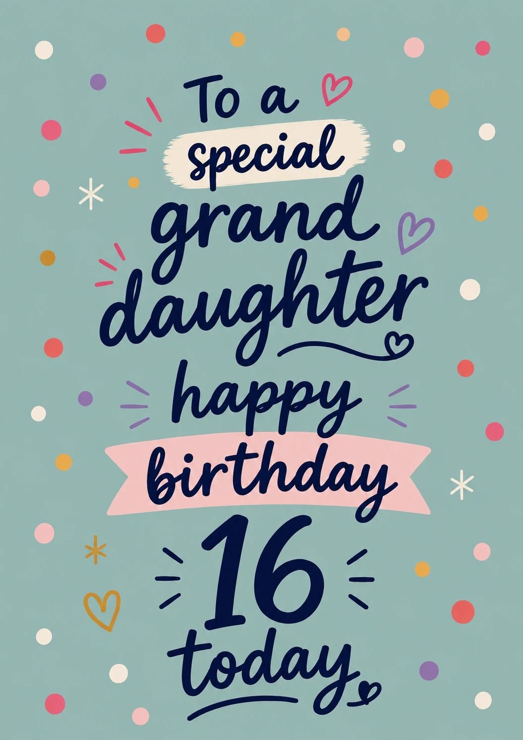 Birthdays - Personalised Card — with punch holes